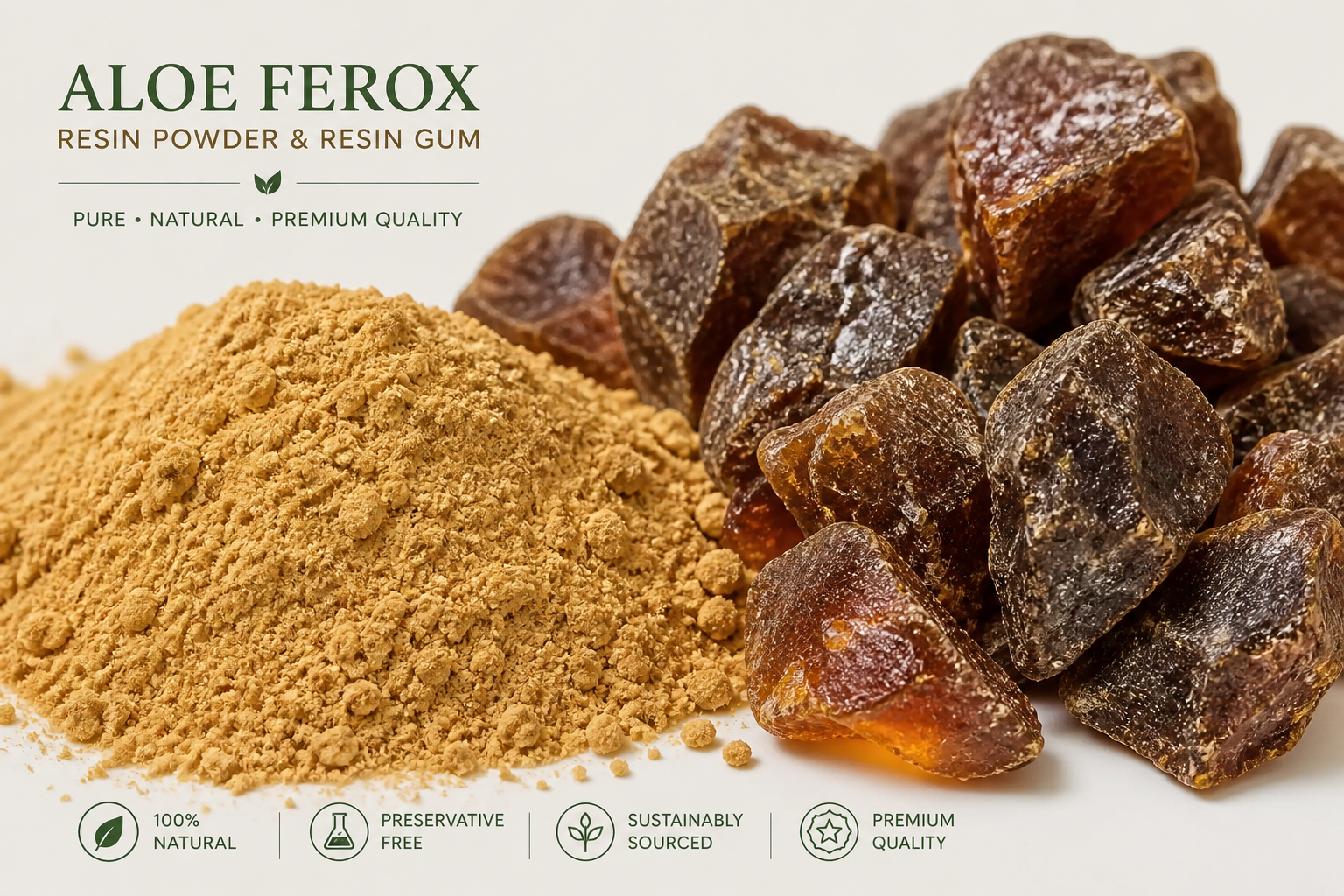 Gum Aloes Powder Aloe ferox