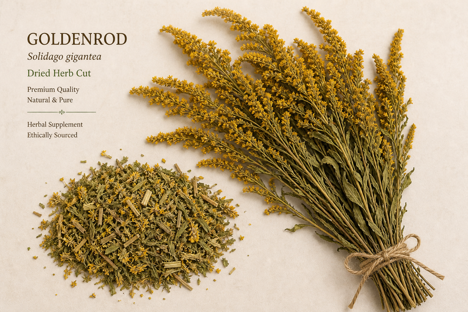 Golden Rod Herb Cut Solidago giganthea/canadensis