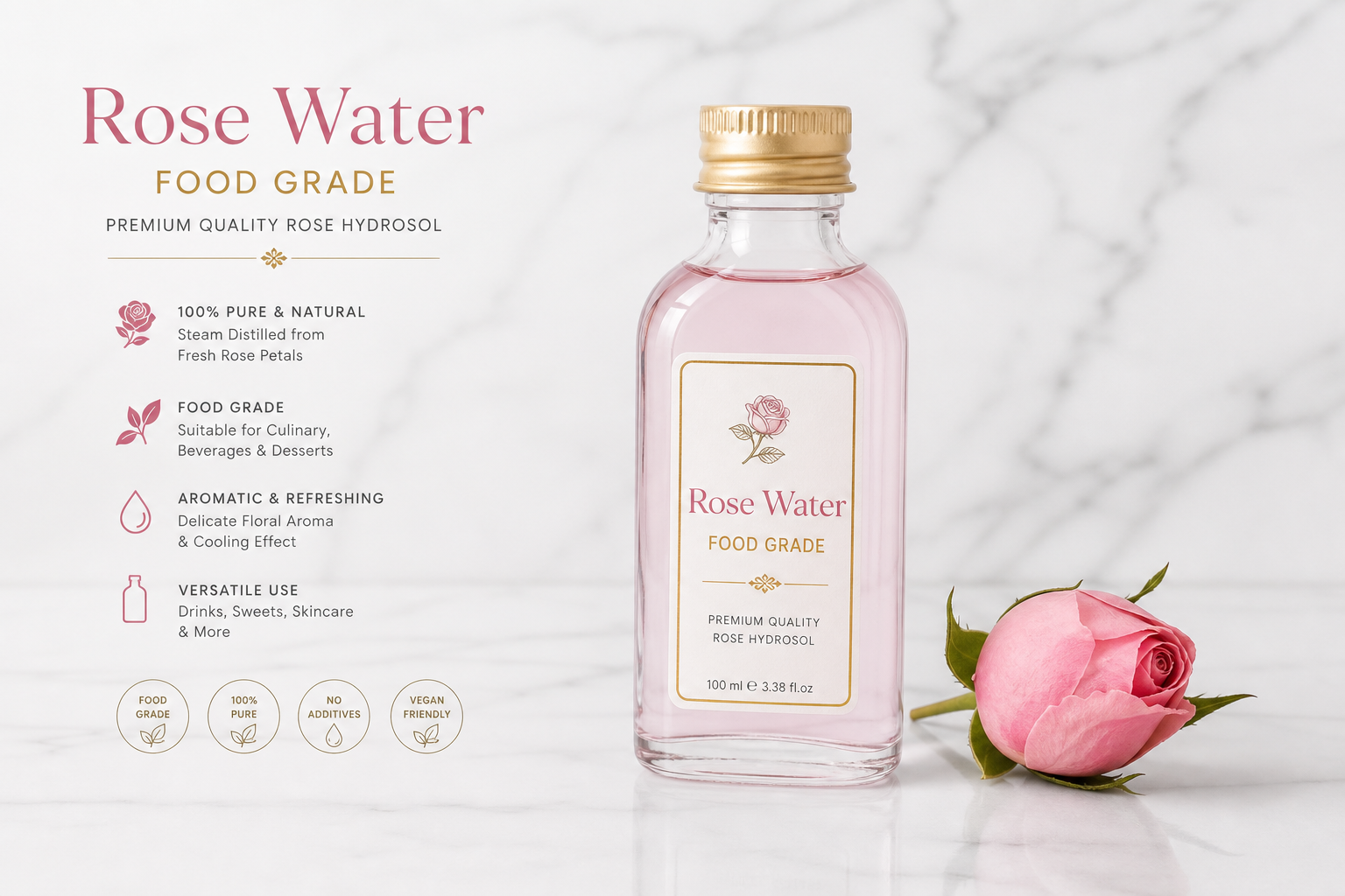 Rose Water Food Grade