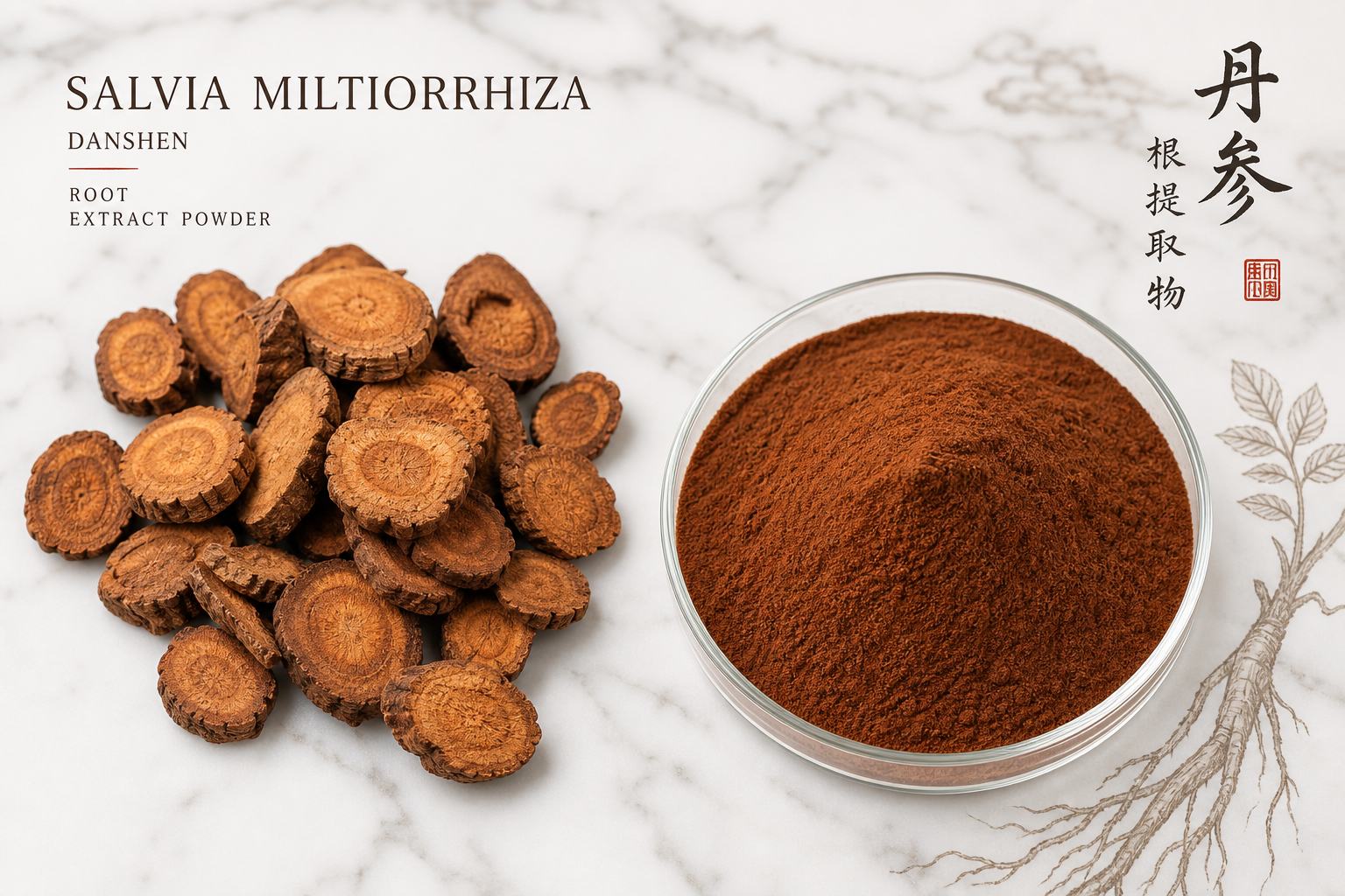 Salvia Miltiorrhiza Root Extract (Tanshinone)