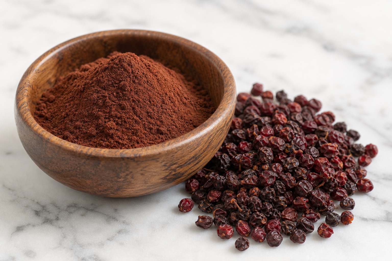 Organic schisandra berries and extract powder